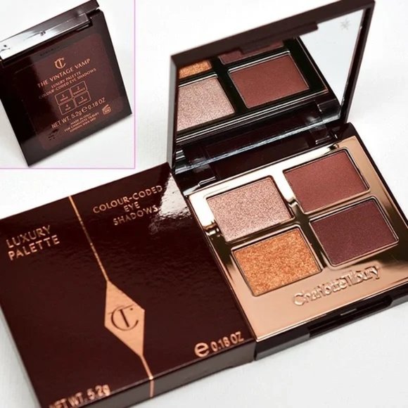 ✔️Charlotte Tilbury VINTAGE VAMP Luxury Eyeshadow Quad Palette ✨NEW IN BOX - Picture 6 of 6
